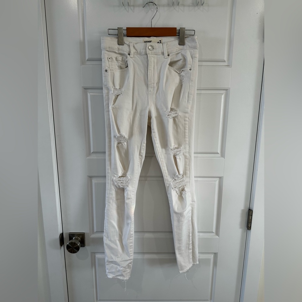 Women’s White Garage Jeans